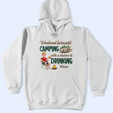 Camping,Campsite,Gift For Yourself,Gift For Women,Happy - Weekend Forecast Camping And Drinking - Personalized T Shirt