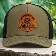 Weekend Hooker - Personalized Leather Patch Hat