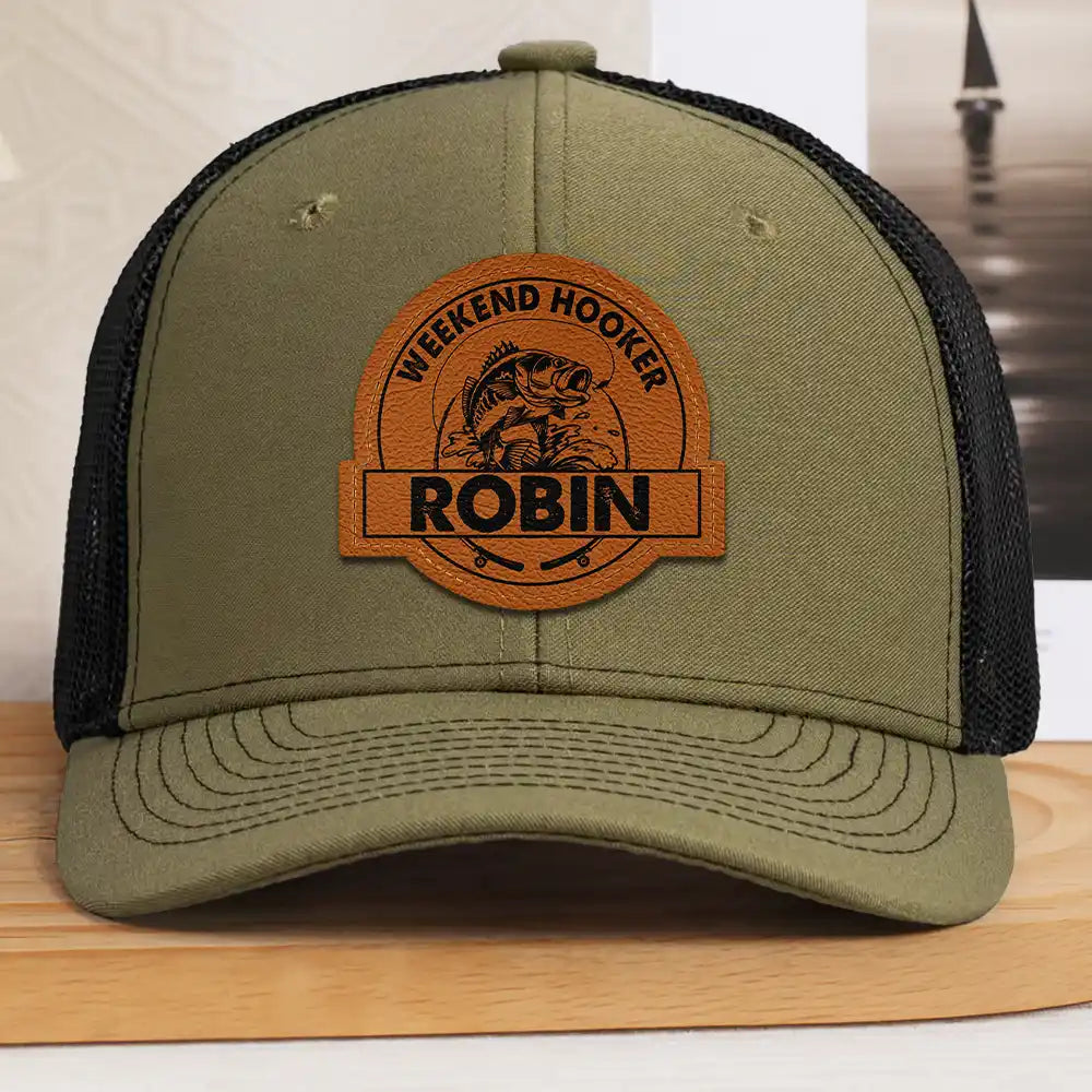 Weekend Hooker - Personalized Leather Patch Hat