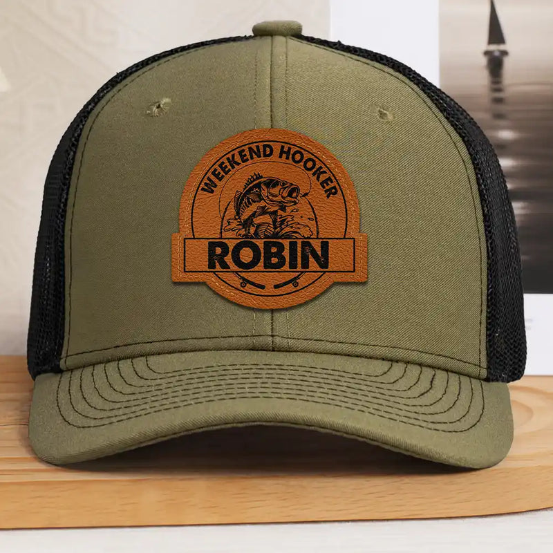 Weekend Hooker - Personalized Leather Patch Hat
