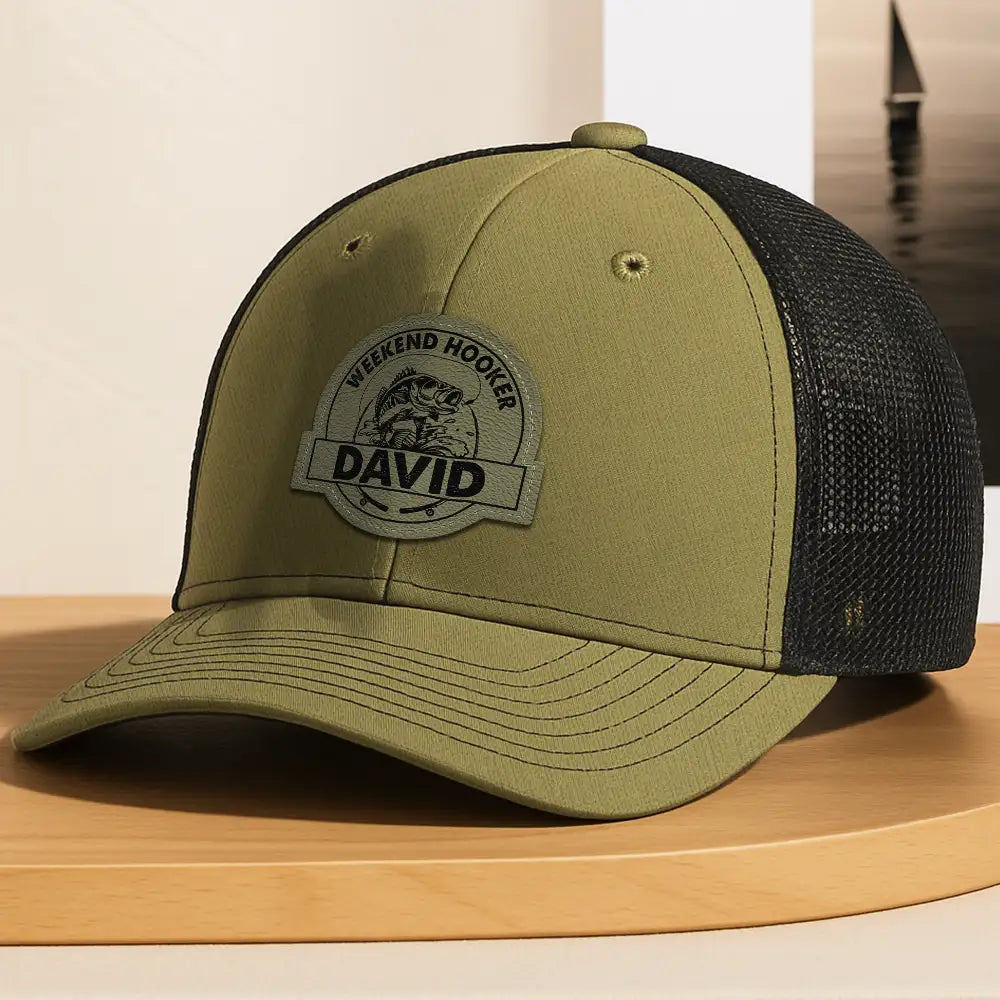 Weekend Hooker - Personalized Leather Patch Hat