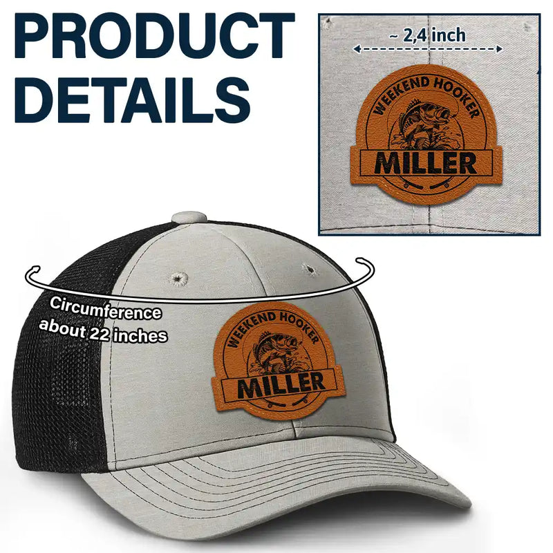 Weekend Hooker - Personalized Leather Patch Hat