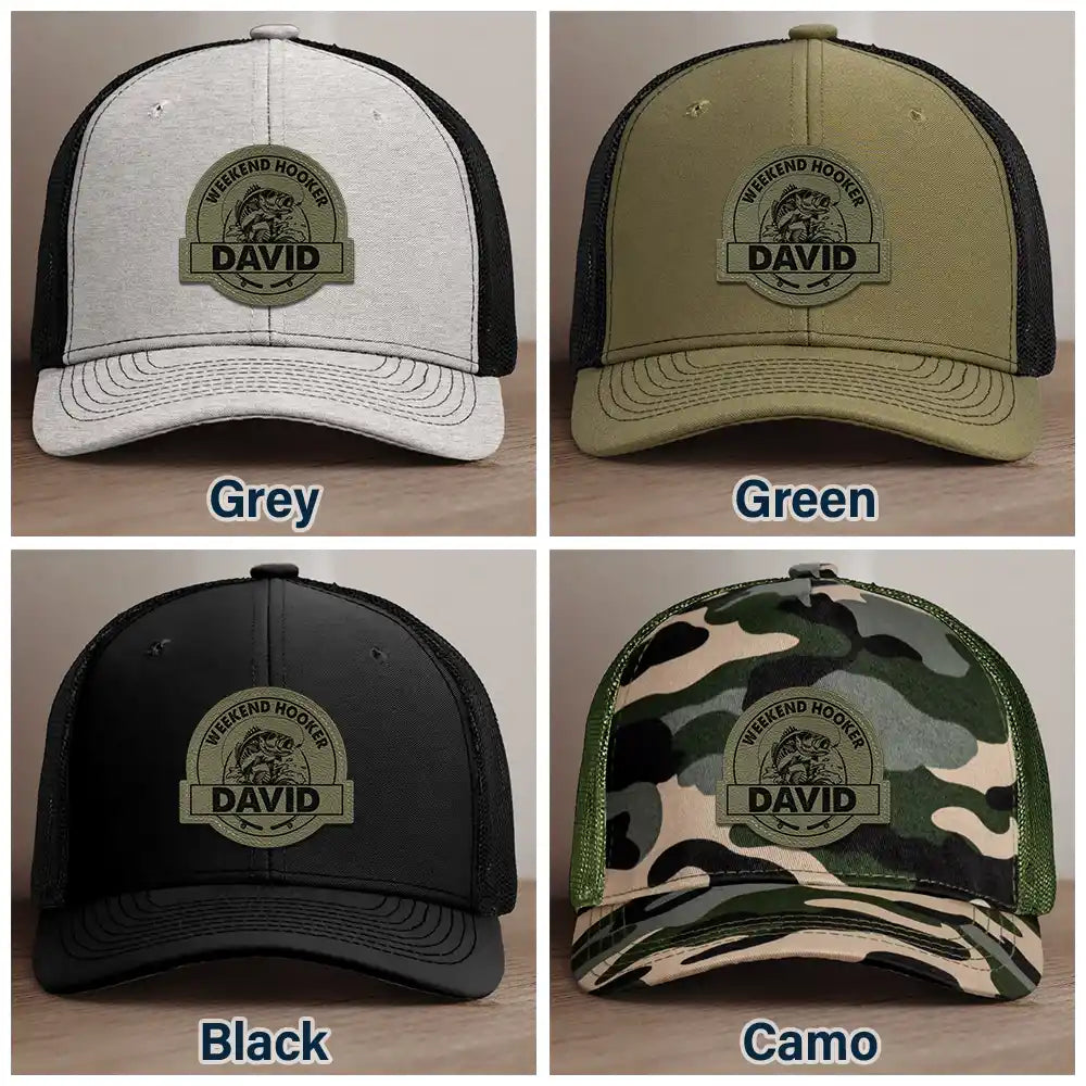 Weekend Hooker - Personalized Leather Patch Hat