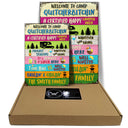 Welcome To Camp Proudly Serving Camping - Personalized Custom Classic Metal Signs