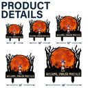 Funny,Pet Lovers,Halloween - Welcome Foolish Mortals Dog Cat Halloween - Personalized Metal Garden Stake