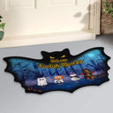 Halloween,Funny,Pet Lovers - Welcome Foolish Mortals Pet Halloween - Personalized Custom Shaped Doormat