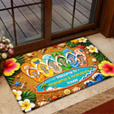 Welcome To Grandma Grandpa House - Personalized Doormat