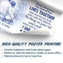 Wedding Anniversary,Gift For Couples,Gift For Husband,Gift For Wife,Gift For Boyfriend,Gift For Girlfriend,Happy - When We Get To The End Of Our Lives Together Toile Couple - Personalized Poster