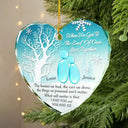 Gift For Couples,Old Couples,Gift For Husband,Gift For Wife,Gift For Boyfriend,Gift For Girlfriend,Love,Christmas - When We Get To The End - Personalized Heart Shaped Glass Ornament