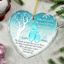 Gift For Couples,Old Couples,Gift For Husband,Gift For Wife,Gift For Boyfriend,Gift For Girlfriend,Love,Christmas - When We Get To The End - Personalized Heart Shaped Glass Ornament
