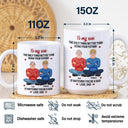 Gift For Daughter,Mom - Daughters (Adult),Dad - Daughters (Adult),Dad - Sons,Gift For Son,Mom - Sons,Gift For Grandkids,Grandma - Grandkids,Grandpa - Grandkids,Gift For Women,Gift For Men,Happy - 3D Inflated Effect Daughter Son The Only Thing Better Than Being Your Mother Father - Personalized White Edge-to-Edge Mug