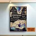 Witch Mom, Witchy Mother, Dear Daughter, Halloween Family Whenever You Feel Custom Poster