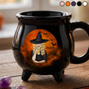 Playful,Halloween,Gift For Yourself,Vector - Witch Brew Halloween - Personalized Cauldron Mug