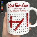 Gifts For Colleagues, Gift For Bestie, Gift For Women, Gift For Men, Happy - Word Search Puzzle Best Team Ever - Personalized Mug
