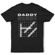 Gift For Father,Gift For Grandpa,Gift For Men,Happy - Word Search Puzzle Daddy Grandpa - Personalized T Shirt