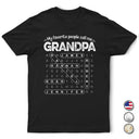 Gift For Grandpa,Gift For Father,Gift For Men,Happy - Word Search Puzzle My Favorite People Call Me Grandpa Dad - Personalized T Shirt