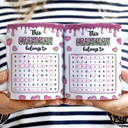 Gift For Mother,Gift For Grandma,Happy - Word Search Puzzle This Mom Grandma Belongs To - Personalized White Edge-to-Edge Mug