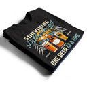 Gift For Father,Gift For Grandpa,Funny - Working On My Dad Bod One Beer At A Time Fun Father - Personalized T Shirt