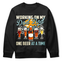 Gift For Father,Gift For Grandpa,Funny - Working On My Dad Bod One Beer At A Time Fun Father - Personalized T Shirt