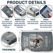 Gift For Husband,Gift For Father,New Dad,Funny,Happy - World's Best Bodyguard Assigned By - Personalized Card Wallet With Money Clip