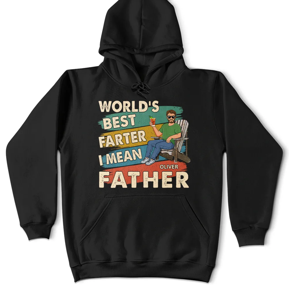 Gift For Father,Funny,Gift For Husband -  World's Best Farter I Mean Father Funny Dad - Personalized T Shirt