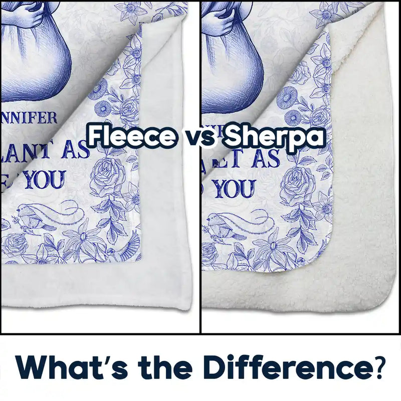 Gift For Bestie,Gift For Sisters,Happy - Wrap Yourself & Think As A Big Hug Toile Pattern Besties Sisters - Personalized Fleece Blanket, Sherpa Blanket