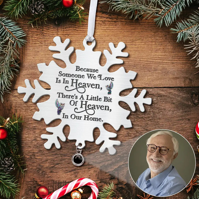 Memorial, Christmas, Family, Parents, Gift For Grandparents, Sad-Custom Photo I'm Always With You Memorial - Personalized Custom Shaped Photo Projection Ornament-KK1363-NAH5215