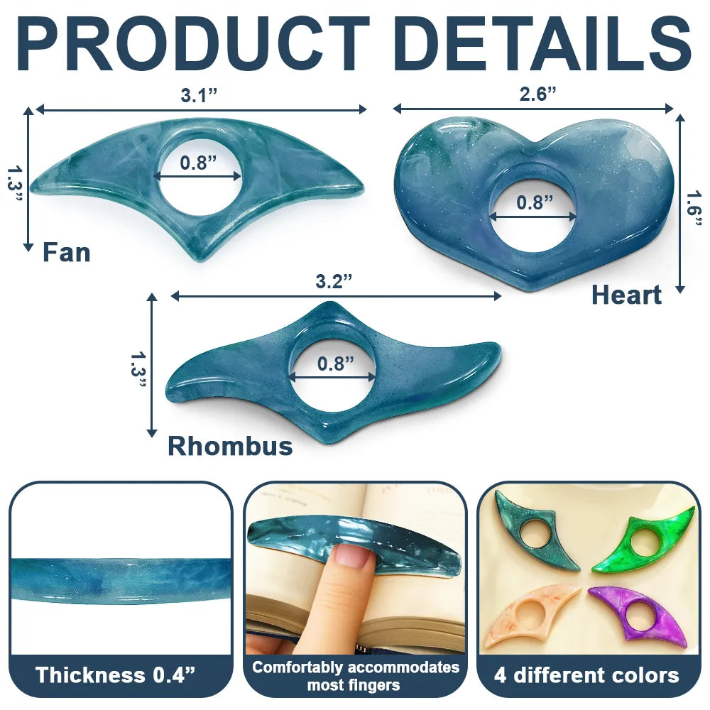 Book Lovers Birth Month Flower Bookish Keepsake - Personalized Resin Book Page Holder