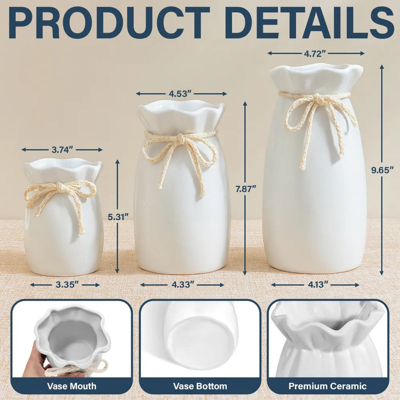 Birth Flower Watching You Be A Mom - Personalized Ribbon Tie Flower Vase