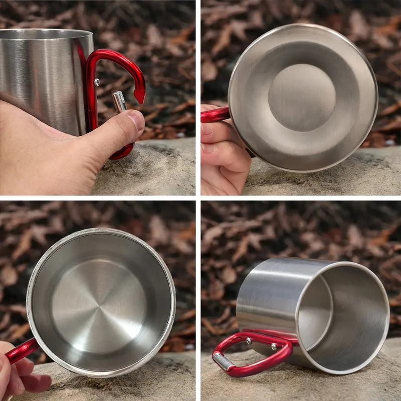 Campsite,Camping,Funny,Gift For Women,Gift For Yourself - Camper Queen Classy Sassy 3D Effect - Personalized Carabiner Mug