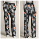 Gift For Grandpa,Gift For Father,Happy,Custom Photo - Custom Photo Best Grandpa Ever Plaid Checkered Pattern - Personalized Pajama Pants