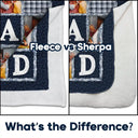 Gift For Father,Dad,Daughters,Sons,Dad,Children,Gift For Men,Custom Photo,Christmas,Love - Custom Photo Dad Papa You Are The Piece That Holds Us Together - Personalized Fleece Blanket, Sherpa Blanket