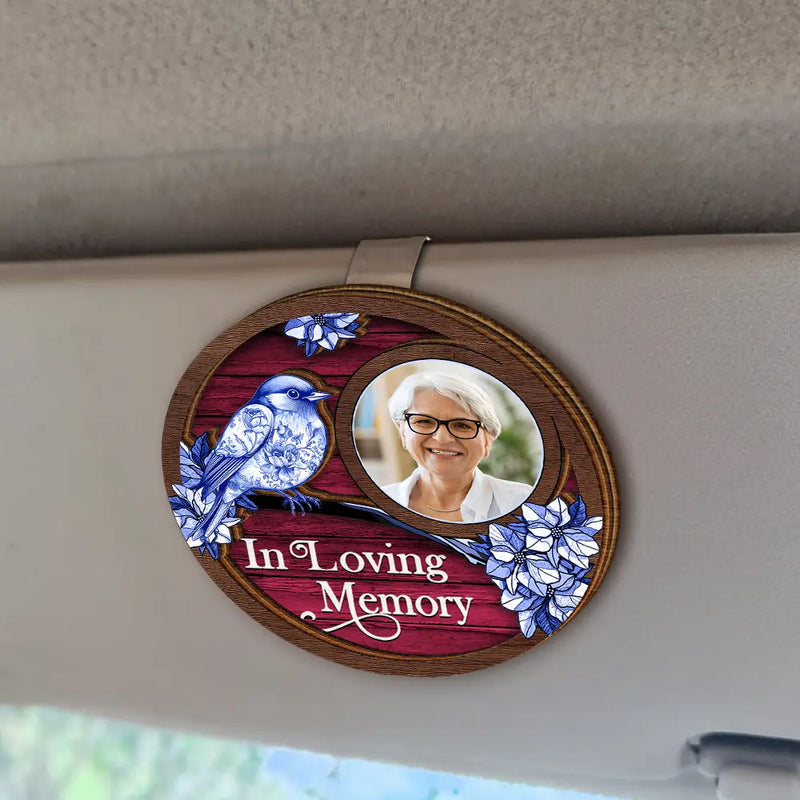 Memorial,Custom Photo,Love,Christmas - Custom Photo Memorial I Am Always With You Toile Art - Personalized Custom Shaped Car Visor Clip