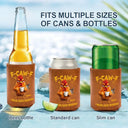 Gift For Yourself,Gift For Women,Gift For Men,Funny - 3D Effect Funny Chicken F-Caw-F I Mean Good Morning - Personalized Leather Can Cooler