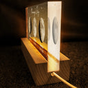 Gift For Mother,Gift For Women,Happy,Gift For Wife,Family - Moon Phase Custom Photo Mom Sky The Moon When You Became A Mother - Personalized Rectangle LED Light