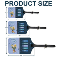 Gift For Wife,Gift For Girlfriend,Gift For Yourself,Gift For Women,Gift For Aunt,Gift For Mother,Gift For Grandma,Gift For Daughter,Gift For Sisters,Gift For Bestie,Happy,Christian,Icon - Created With A Purpose Birth Month Flower - Personalized Luggage Tag