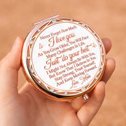 Gift For Granddaughter,Gift For Grandkids,Gifts For Her,Icon,Sentimental - Gift For Granddaughter - Personalized Just Do Your Best Compact Mirror