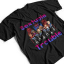 Double Trouble Bar Party BFF - Anniversary, Birthday Gift For Besties, Best Friends - Personalized Custom T Shirt