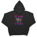 Double Trouble Bar Party BFF - Anniversary, Birthday Gift For Besties, Best Friends - Personalized Custom T Shirt