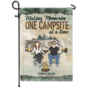 Making Memories One Campsite At A Time - Gift For Camping Lovers, Campsite, Camping Decor, Couple, Family - Personalized Custom Flag