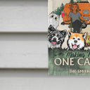 Où la famille et les amis créent des souvenirs - Cadeau pour animal de compagnie, amoureux du camping, camping, décoration de camping, couple, famille - Drapeau personnalisé