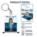 Valeurs nutritionnelles pour infirmières - Cadeau pour infirmières - Porte-clés personnalisé en acrylique