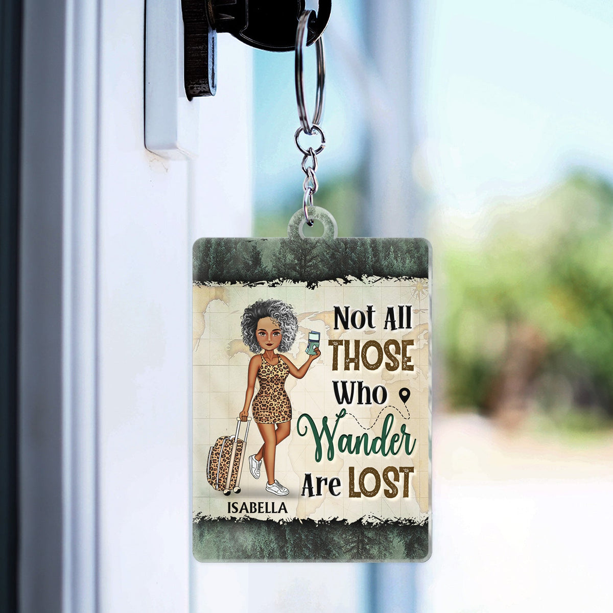 Just A Girl Boy Who Loves Traveling Adventure - Birthday Gift For Travel Lovers - Personalized Custom Acrylic Keychain