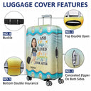 Custom Photo Just A Girl Boy Who Loves Traveling Cruising - Gift For Yourself, Travel Lovers - Personalized Custom Luggage Cover