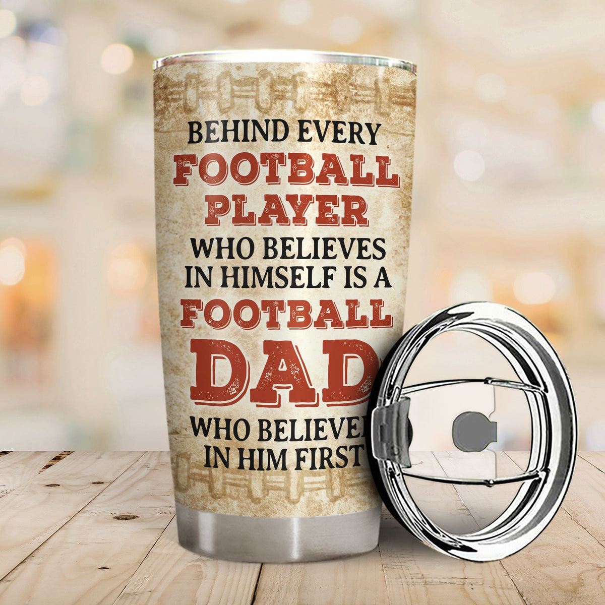 Custom Photo Every Player Who Believes In - Birthday, Loving Gift For Sport Fan, Dad, Father, Baseball, Basketball, Softball, Soccer, Football - Personalized Custom Tumbler