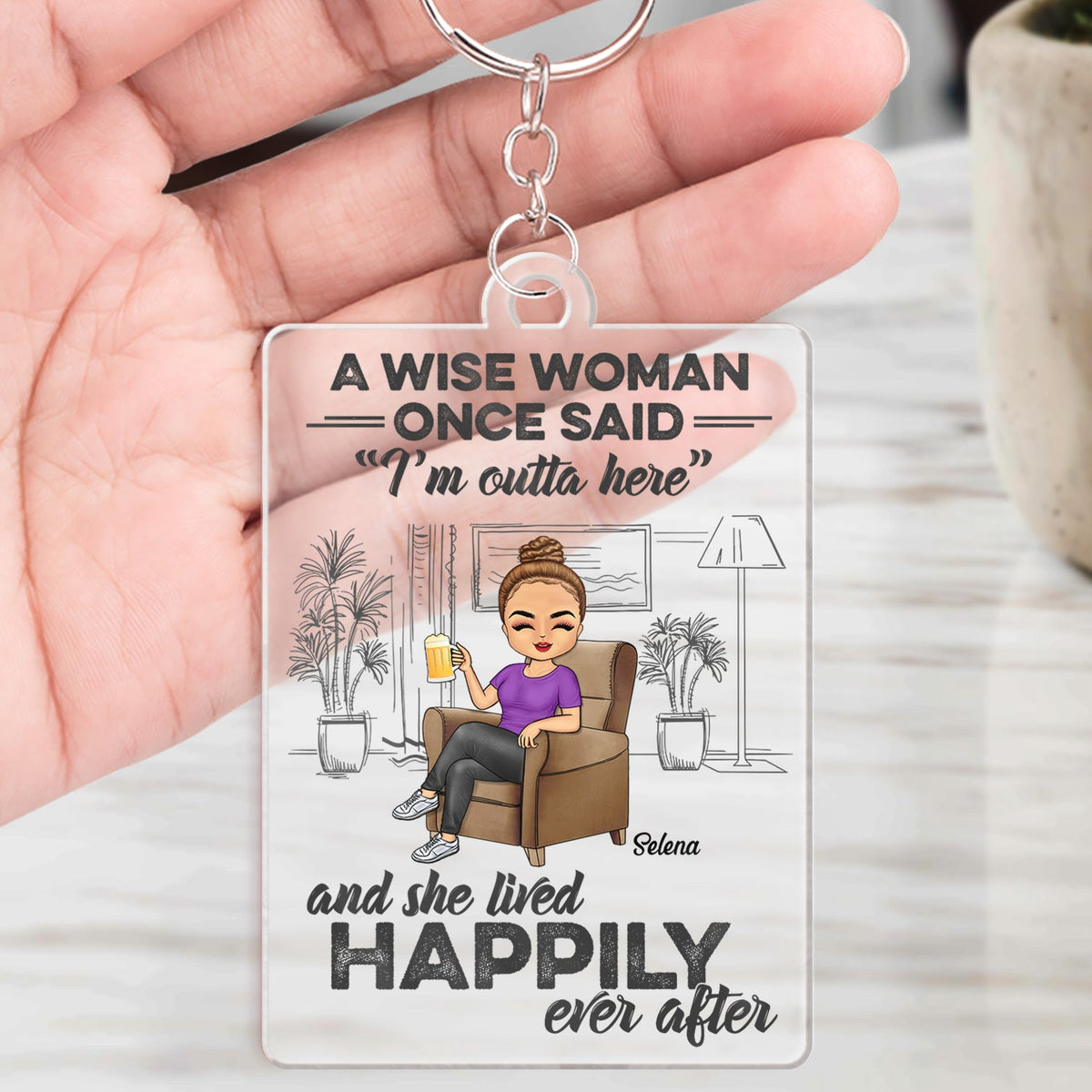 What Day Is Today Who Cares Retired - Gift For Parents, Grandparents, Retired, Retirement Gift - Personalized Custom Acrylic Keychain