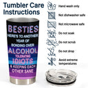 Drinking Friends Partners In Crime Just Remember If We Get Caught - Birthday Gifts For Friends, Besties, Soul Sisters, BFF - Personalized Custom Tumbler