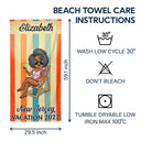 Vacation Beach Swimming Picnic Traveling - Birthday, Holiday, Funny Gift For Her, Him, Besties, Family - Personalized Custom Beach Towel