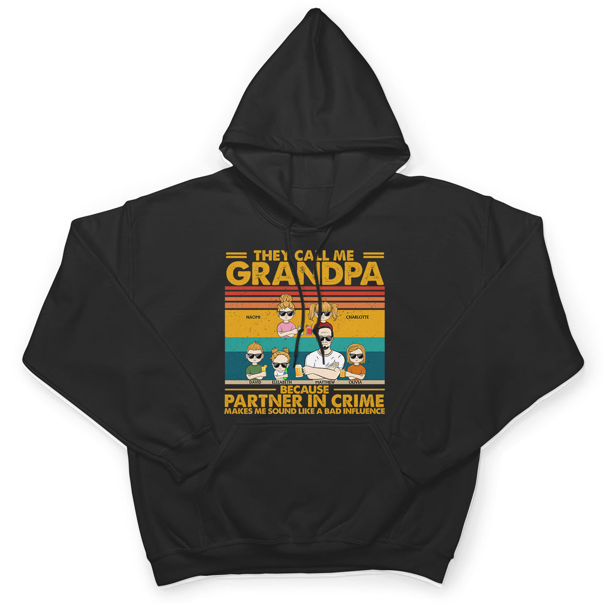 Grandpa shirt funny parody The Grandfather Tshirt personalized with  grandchildren names