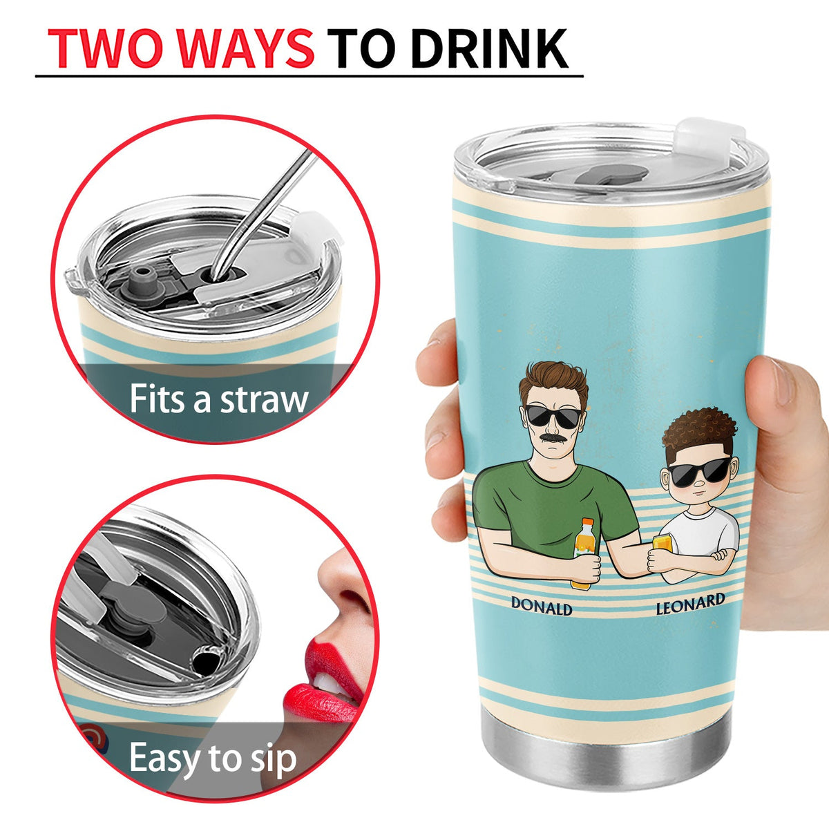 Dads Are Hard To Buy Gifts For So Enjoy - Birthday, Loving Gift For Father, Grandpa, Grandfather - Personalized Custom Tumbler